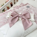 Paturica bebe din satin si tesatura minky Classic Roz (4)